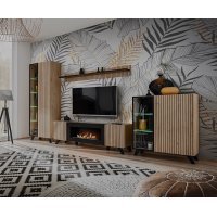 Vitrina LIAM HJZ LM WSW Genarom AM Hickory Jackson / Czarne Paski